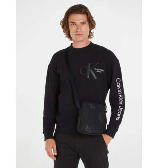 Calvin Klein pánska taška s potlačou čierna Calvin Klein pánska taška s potlačou čierna