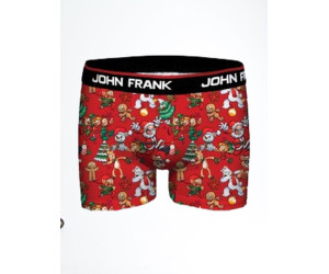 Pánske červené boxerky s vianočným motívom od značky John Frank