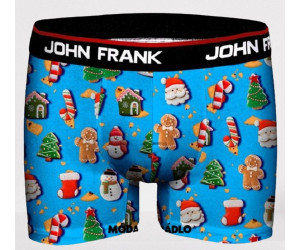 Pánske modré boxerky s vianočným motívom od značky John Frank