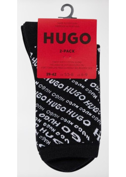 Dámske čierne ponožky značky Hugo 2pack