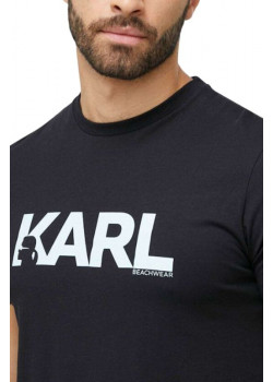 Pánske tričko Karl Lagerfeld v čiernej farbe