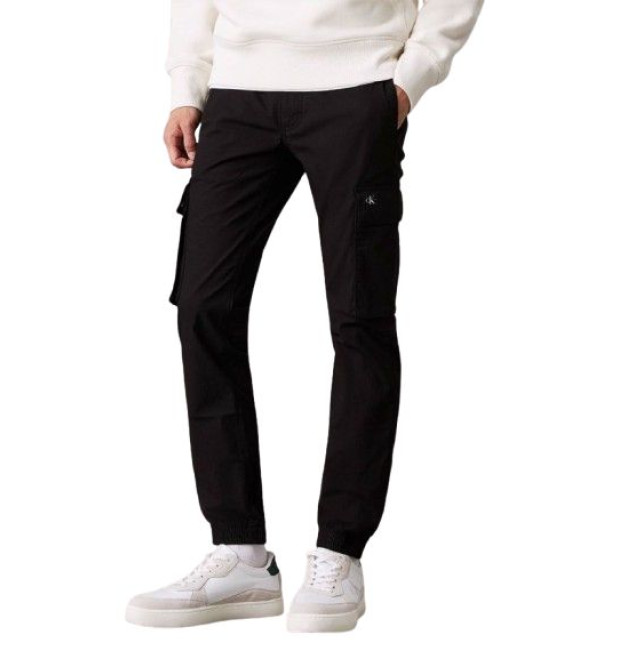 Pánske čierne kapsáčové nohavice Calvin Klein Jeans Pánske čierne kapsáčové nohavice Calvin Klein Jeans