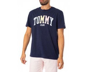 Pánske modré tričko s výraznou potlačou Tommy Jeans