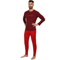 Pánske bavlnené pyžamo s dlhým rukávom Calvin Klein
