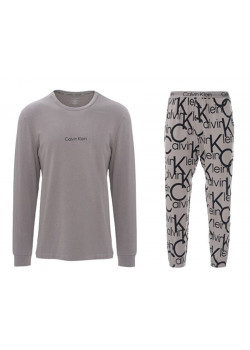 Pánske pyžamo s dlhým rukávom Calvin Klein