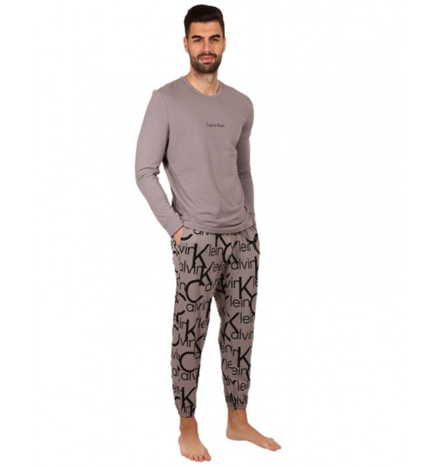 Pánske pyžamo s dlhým rukávom Calvin Klein Pánske pyžamo s dlhým rukávom Calvin Klein