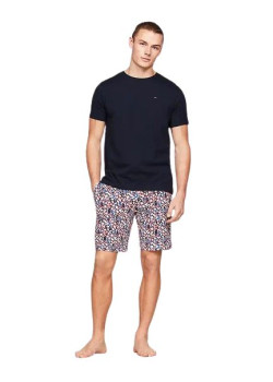 Pánske krátke modré pyžamo od značky TOMMY HILFIGER