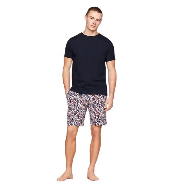 Pánske krátke modré pyžamo od značky TOMMY HILFIGER Pánske krátke modré pyžamo od značky TOMMY HILFIGER