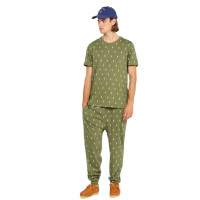 Pánske bavlnené pyžamo Ralph Lauren olivové Pánske bavlnené pyžamo Ralph Lauren olivové