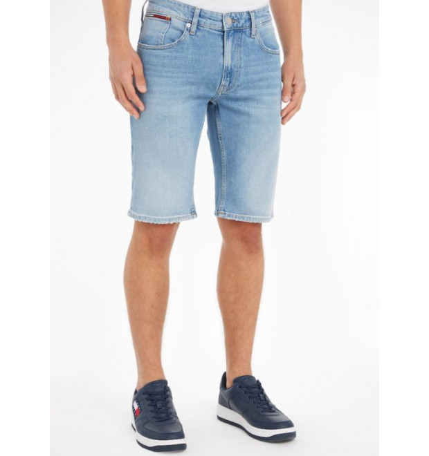 Pánske bledomodré rifľové kraťasy Tommy Jeans
