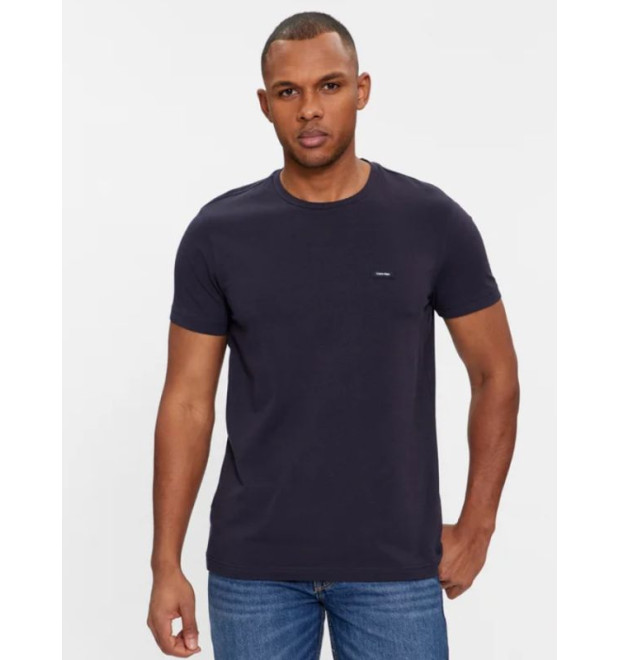 Tmavo modré pánske slim tričko Calvin Klein Tmavo modré pánske slim tričko Calvin Klein