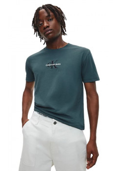Tričko Calvin Klein pre pánov s krátkym rukávom zelené