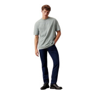Pánske bridlicovo šedé tričko s potlačou Calvin Klein Jeans Pánske bridlicovo šedé tričko s potlačou Calvin Klein Jeans