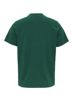 Pánske zelené bavlnené tričko s krátkym rukávom TOMMY HILFIGER
