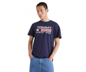 Pánske modré bavlnené tričko TOMMY HILFIGER s krátkym rukávom