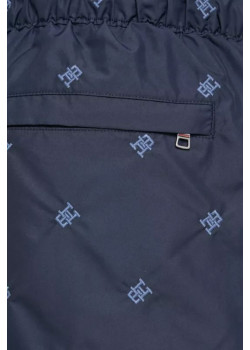 Krátke modré šortky Tommy HIlfiger so vzorom