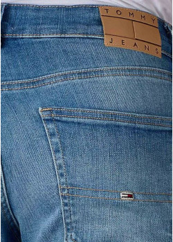 Tommy Jeans pánske rifle v modrej farbe