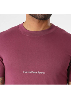 Fialové pánske tričko Calvin Klein Jeans 