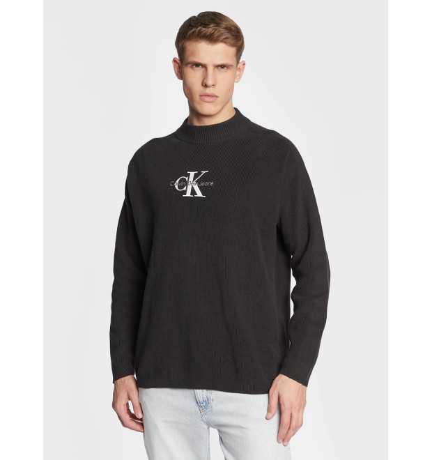 Calvin Klein čierny pánsky pulóver Calvin Klein čierny pánsky pulóver