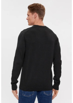 Pánsky čierny bavlnený Pulóver Calvin Klein