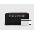Love Moschino veľká dámska peňaženka na zips čierna Love Moschino veľká dámska peňaženka na zips čierna
