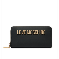Love Moschino veľká dámska peňaženka na zips čierna Love Moschino veľká dámska peňaženka na zips čierna