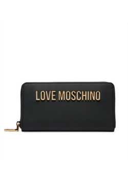 Love Moschino veľká dámska peňaženka na zips čierna