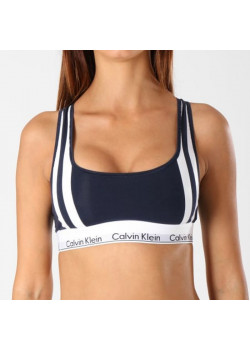 Dámska modro biela podprsenka Calvin Klein 