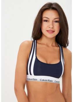 Dámska modro biela podprsenka Calvin Klein 