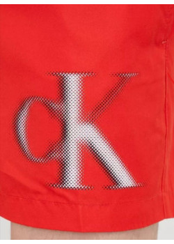 Červené pánske šortky Calvin Klein