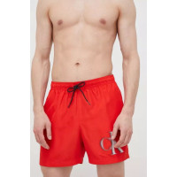 Červené pánske šortky Calvin Klein Červené pánske šortky Calvin Klein