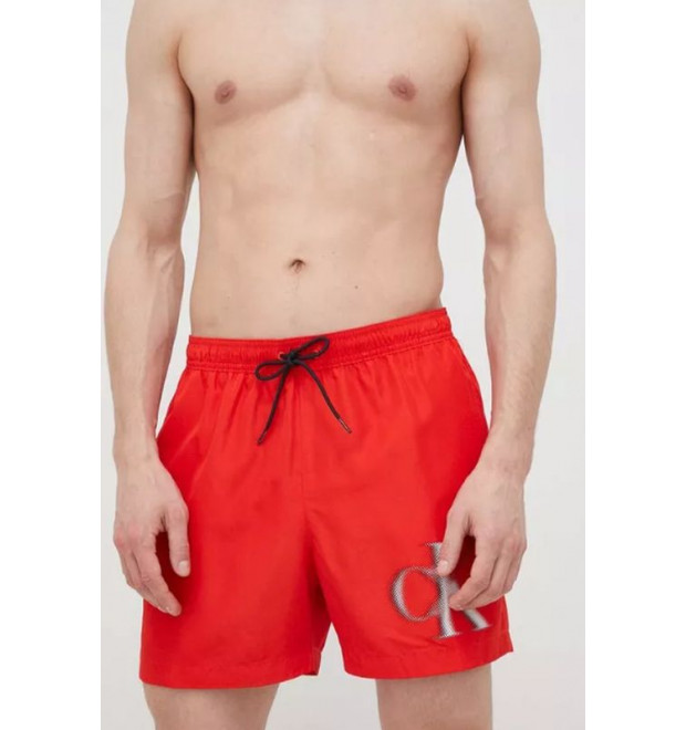 Červené pánske šortky Calvin Klein Červené pánske šortky Calvin Klein