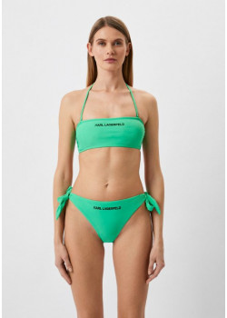 Dámske dvojdielne plavky Karl Lagerfeld v zelenej farbe