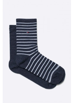 Tommy Hilfiger dámske ponožky navy (2-pak)