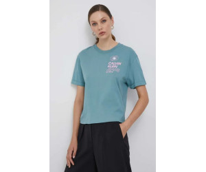 Dámske tričko Calvin Klein oversize modré