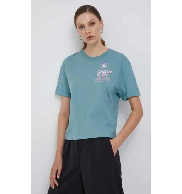 Dámske tričko Calvin Klein oversize modré Dámske tričko Calvin Klein oversize modré