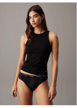 Calvin Klein nohavičky brazílky Icon lace 3pack čierne