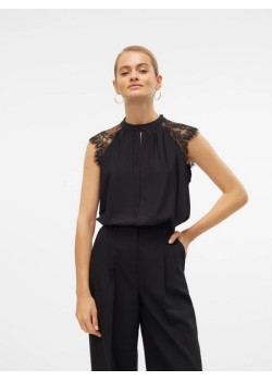 VERO MODA VMMILLA Top čierny
