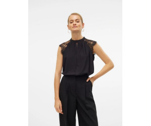 VERO MODA VMMILLA Top čierny VERO MODA VMMILLA Top čierny