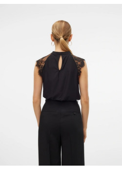 VERO MODA VMMILLA Top čierny