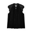VERO MODA VMMILLA Top čierny VERO MODA VMMILLA Top čierny