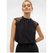 VERO MODA VMMILLA Top čierny VERO MODA VMMILLA Top čierny