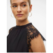 VERO MODA VMMILLA Top čierny VERO MODA VMMILLA Top čierny
