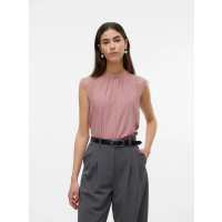 VERO MODA VMMILLA Top ružový VERO MODA VMMILLA Top ružový