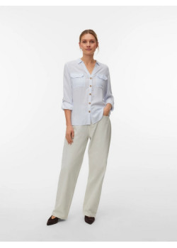 VERO MODA BUMPY dámska košeľa modrá