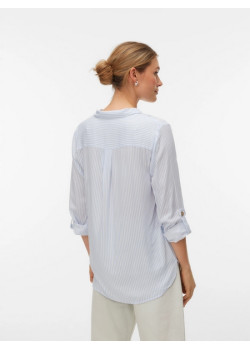 VERO MODA BUMPY dámska košeľa modrá