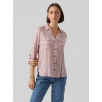 VERO MODA BUMPY dámska košeľa červená VERO MODA BUMPY dámska košeľa červená