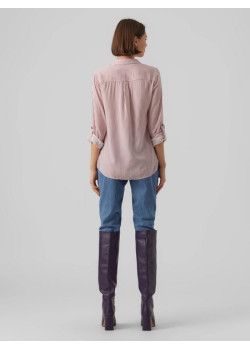 VERO MODA BUMPY dámska košeľa červená