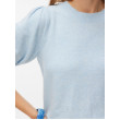 VERO MODA VMDOFFY pulover s puff rukávmi modrý VERO MODA VMDOFFY pulover s puff rukávmi modrý