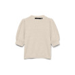 VERO MODA VMDOFFY pulover s puff rukávmi béžový VERO MODA VMDOFFY pulover s puff rukávmi béžový